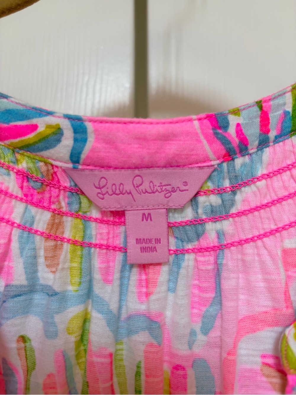 Lilly Pulitzer Essie Tank Top Pink in Shellabrate Floral & Shell-Print - Picture 2 of 5